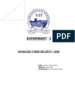 Experiment - 3: Advanced Cyber Security - 4028