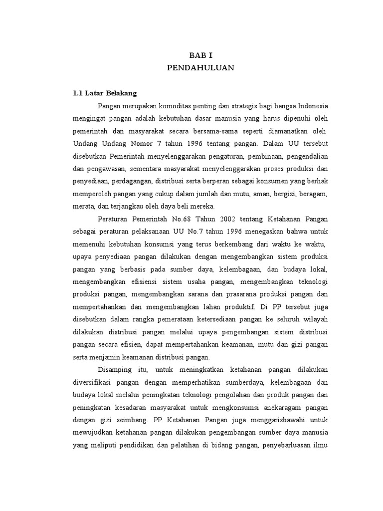 Ketahanan Pangan di Indonesia: Strategi dan Tantangan | PDF | Kesehatan ...
