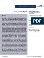 Treatment of Clinical Cases of Migraine: Imedpub Journals