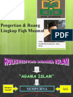 Pengertian Dan Ruang Lingkup Fiqh Muamalah