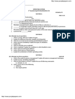 Operating System 5 Exam/Comp/IT/CSE/2625/Nov'18 Duration: 3Hrs. M.Marks:75 Section-A Q1. Fill in The Blanks. 10x1.5 15