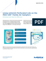 Using Different Perforated Lids On The MAS-100 Family Air Samplers