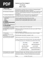 Detailed Lesson Plan in English Grade 5 | PDF | Atmosphere | Planets