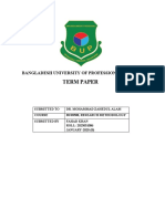 Term Paper: Bangladesh University of Professionals (Bup)