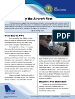 Fly The Aircraft First: FAA Aviation Safety