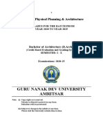 Guru Nanak Dev University Amritsar: Faculty of Physical Planning & Architecture