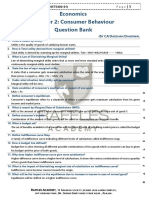 Economics Chapter 2: Consumer Behaviour Question Bank: CA Darshan Dhariwal