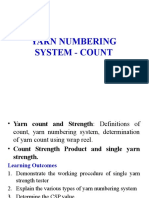 Yarn Numbering System