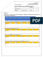 Autoevaluación Matemáticas Trimestre II Liceo Alto Jahuel