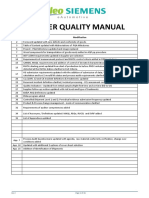 Supplier Quality Manual: Modification