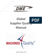 DME Global Supplier Quality Manual GSQM Sq001