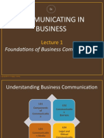 BB101 - Lecture - 1 Foundations of Business Communication
