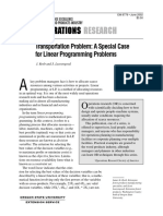 Transportation Problem: A Special Case For Linear Programming Problems