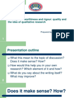 G - II Rigor in Qualitative Research