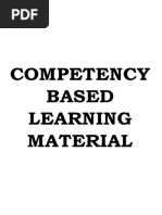 Competency Based Learning Material