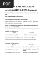 5248 26042020074047 IV Unit Javascript HTML Dom Document