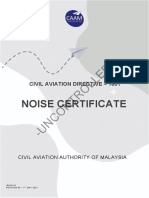 Noise Certificate Requirements