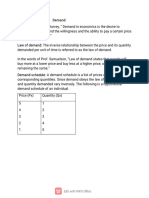 Demand Curve and Its Types