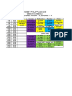 Grade 7 Philippians (Am) Week 1 Schedule