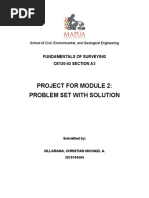 Ce120-Project For Module 2 - Problem Set With Solution