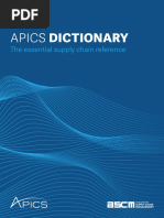 Apics Dictionary: The Essential Supply Chain Reference