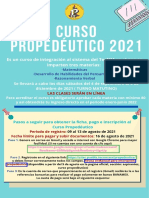 Flayer Curso Propedeutico 2021