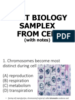 CEM Practice Test - Biology - WITH NOTES