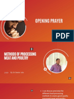 Methods of Processing Meat and Poultry