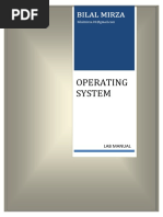 Operating System: Lab Manual