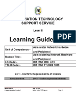 Learning Guide # 18: Information Technology Support Service