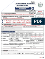 Application Form For The Posts of PPS 5 To 7 PDD Project 3