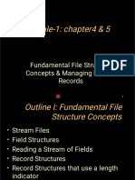 Module-1: File Structure Concepts & Record Management