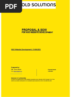 Proposal for NGO website Development