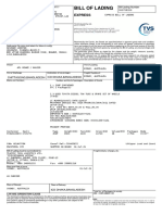 Transtar Bill Of Lading - S00708206- AM