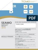 Seamo Past Paper B 2019