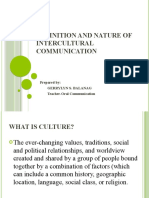 Definition and Nature of Intercultural Communication