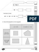 Procedural Practice Test Year 3 Math Skills