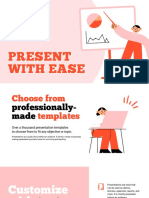 Light Pink and Orange Illustrative Fun Business Spot Illustrations Presenting With Ease Business Presentation