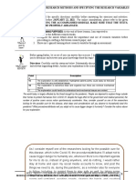 Research Methods Variables