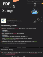 Array & Strings: Prof. Nilesh Gambhava