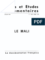 Notes Et Etudes Documentaires: Le Mali