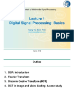 Lecture 1. Digital Signal Processing - Basics
