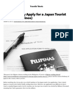 How to Really Apply for a Japan Tourist Visa (for Filipinos)