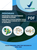 Pedoman Produksi Dan Distribusi Pangan Olahan Pada Masa Status Darurat Kesehatan Covid 19 Di Indonesia