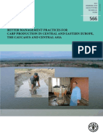 Better Management Practices For Carp Production in Central and Eastern Europe, The Caucasus and Central Asia