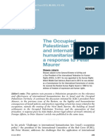 The Occupied Palestinian Territory and International Humanitarian Law: A Response To Peter Maurer