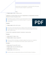 Actve and Passive Voice