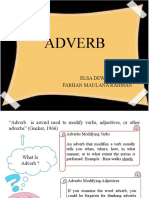 Adverb: Group 5 Elsa Dewi Priyanto Farhan Maulana Rahman