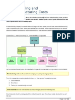 Manufacturing and Nonmanufacturing Costs