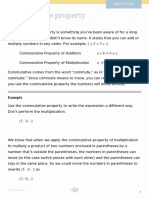9.1 Commutative Property PDF